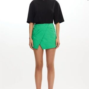 Significant Other Astryd Micro Mini Skirt Green